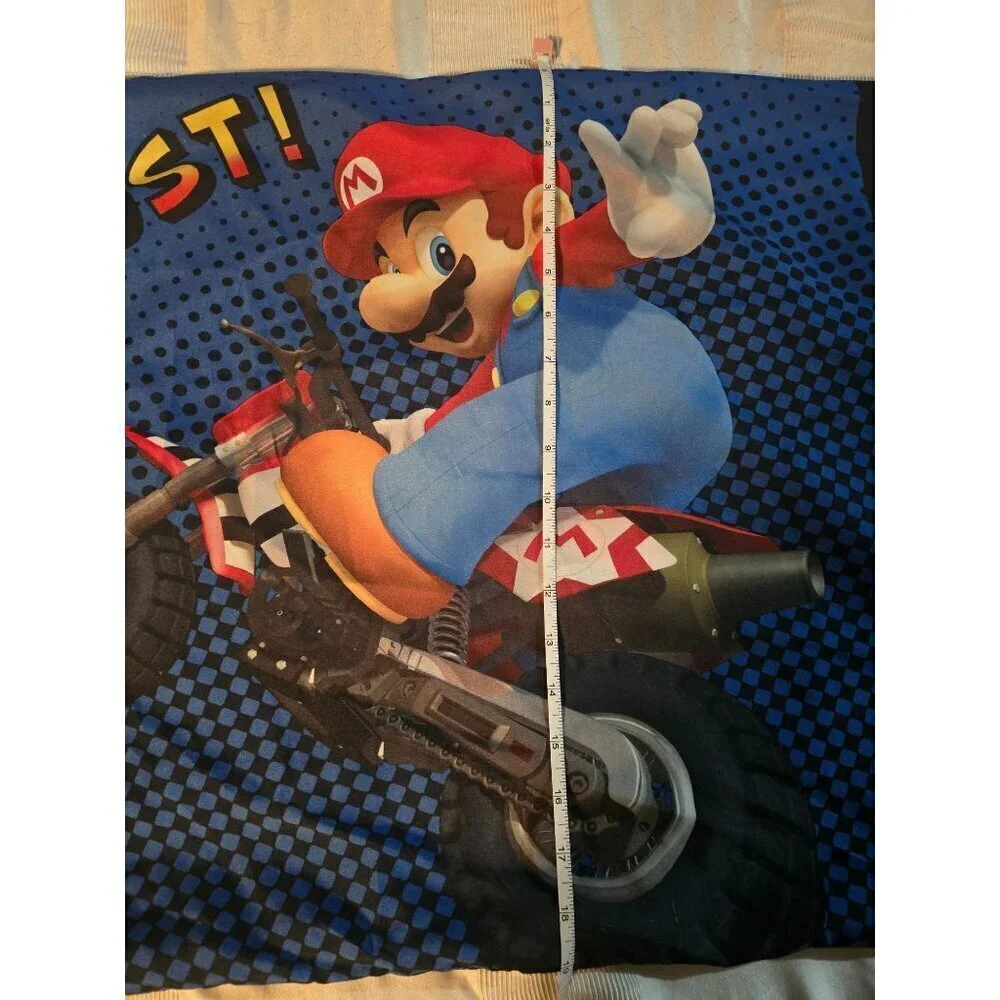 Nintendo Wii Mario Kart Standard Pillowcase Mario Luigi - Picture 7 of 12